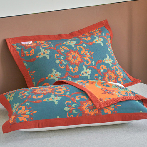 亲肤透气A类纯棉枕巾一对装