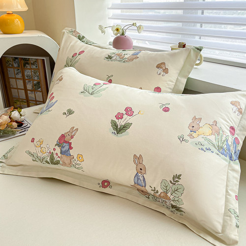 纯棉枕套一对装家用枕芯内胆套