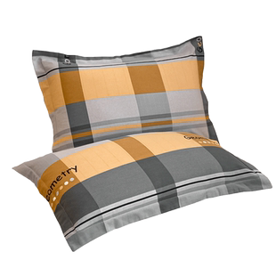 简约加厚纯棉枕套一对装全棉磨毛枕芯套单人宿舍枕头套48x74cm男