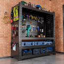 重型货架仓库置物架多层收纳架带洞洞板侧面五金工具架放置储物架