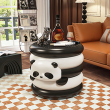 熊猫落地大摆件客厅创意奥利奥电视柜沙发边几奶油风乔迁新居礼品