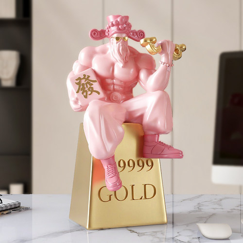 开业礼物国潮肌肉财神爷生日礼品