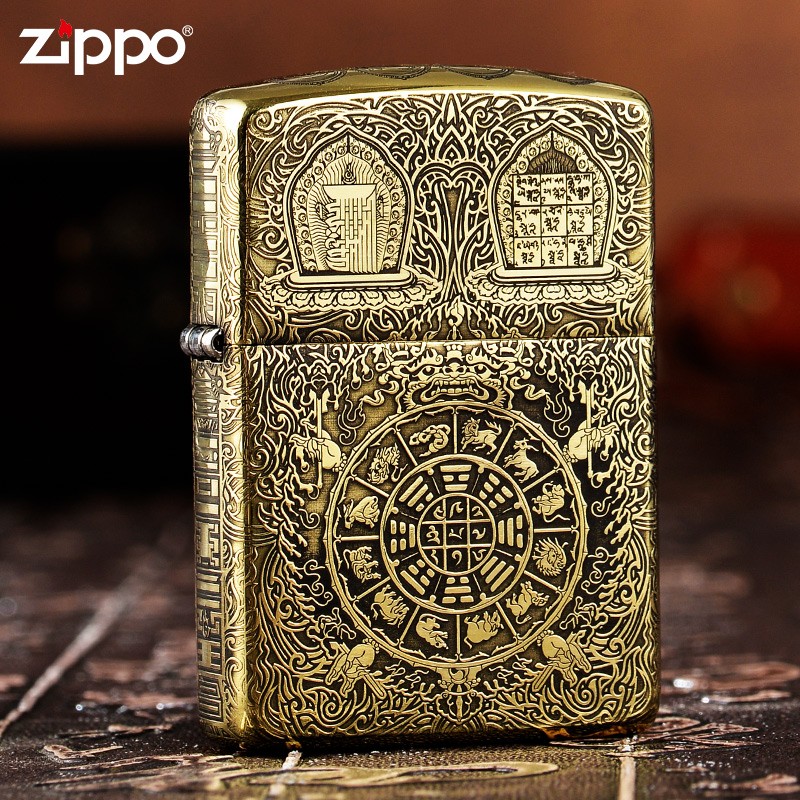 打火机zippo正品 九宫八卦盔甲机 zppo高端男士收藏级zoop旗舰店 ZIPPO/瑞士军刀/眼镜 ZIPPO/芝宝 原图主图