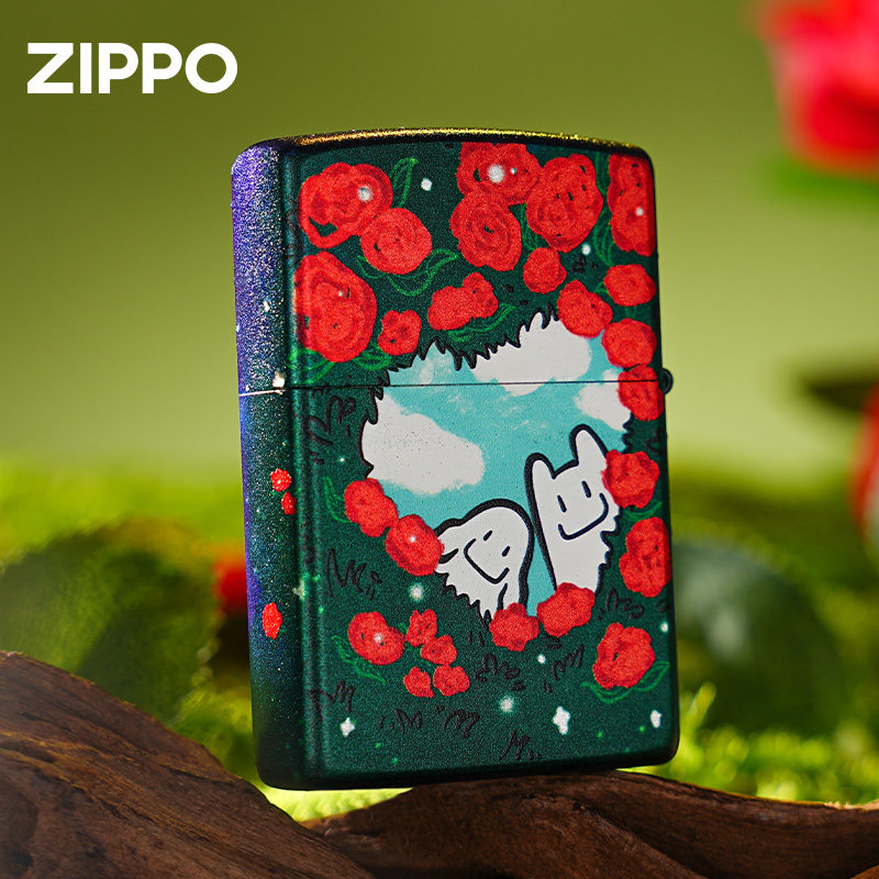 zippo心雨情书爱情主题情人礼盒
