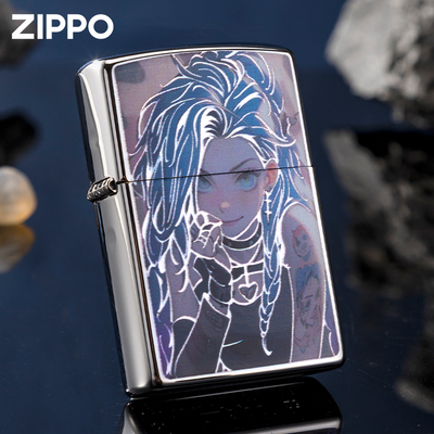 zippo银闪边暴走萝莉水晶礼盒