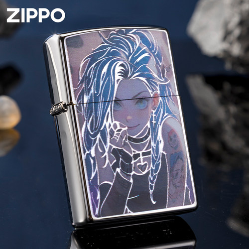 zippo银闪边暴走萝莉水晶礼盒