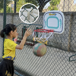 儿童挂式 篮球框家用墙壁门上免打孔可折叠篮球筐室外球场投篮球架
