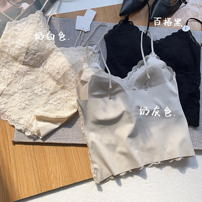 无痕显瘦蕾丝美背吊带防走光内搭