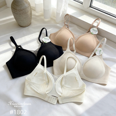 聚拢收副乳文胸无钢圈调整型内衣