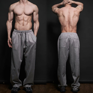 BXLT必须撸铁宽松直筒阔腿运动休闲长裤男女同款