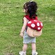 幼儿园书包男女孩一年级入学蘑菇包可爱儿童减负护脊双肩背包轻便