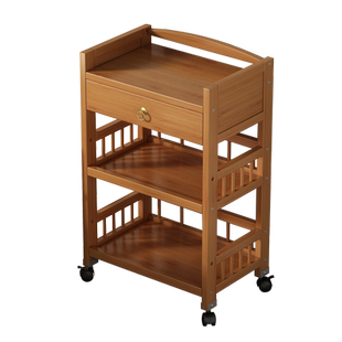 可移动茶几客厅沙发旁边的边柜边几茶台带轮小茶桌置物架小桌子