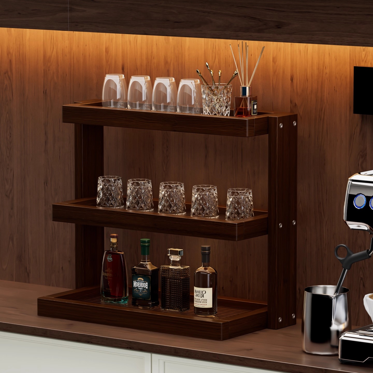 桌面杯架杯子收纳置物架多层