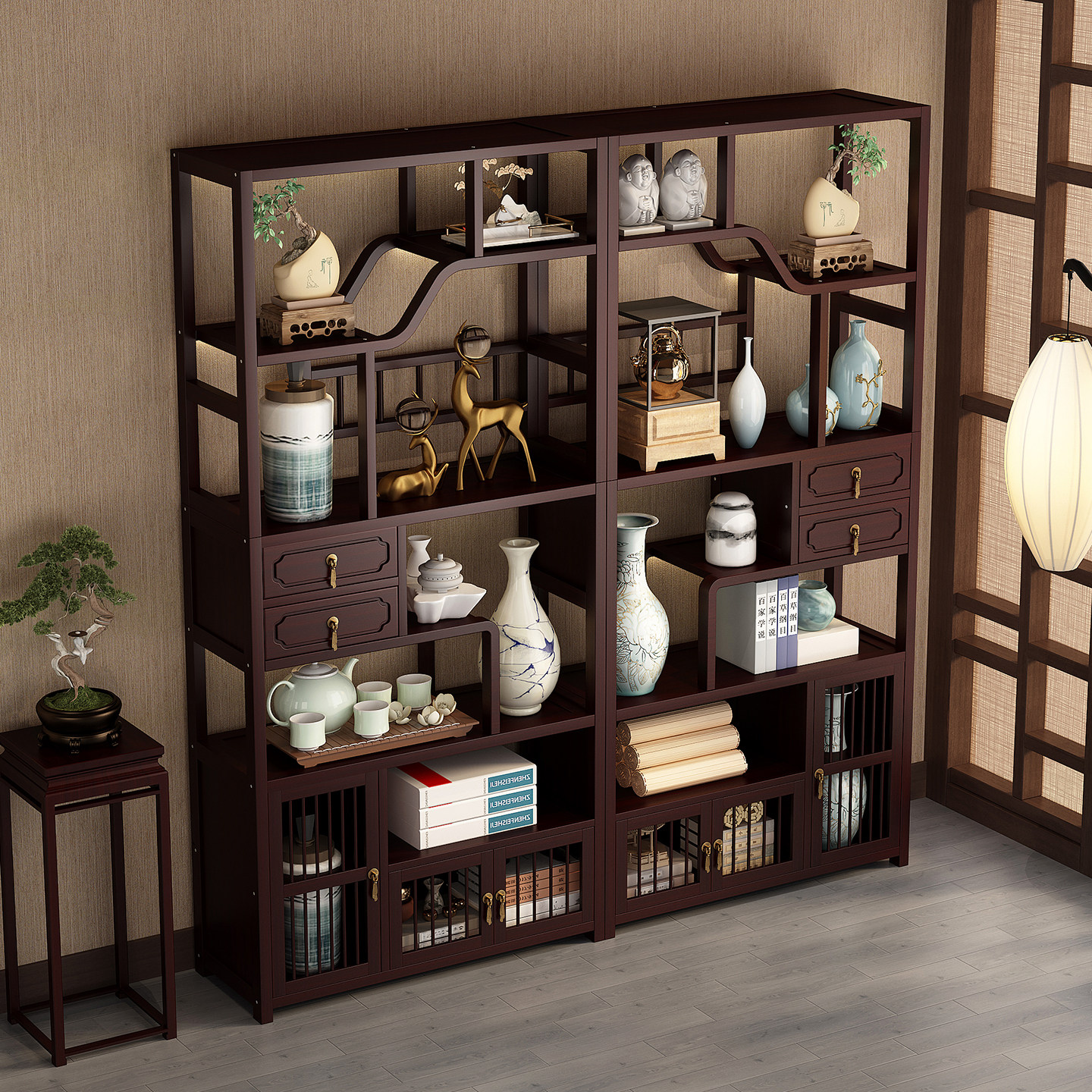 博古架多层收纳超强承重超稳不晃