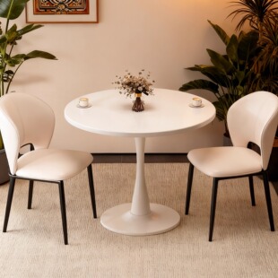 小圆桌接待休闲区洽谈桌家用简易餐桌阳台小茶桌商用西餐厅咖啡桌