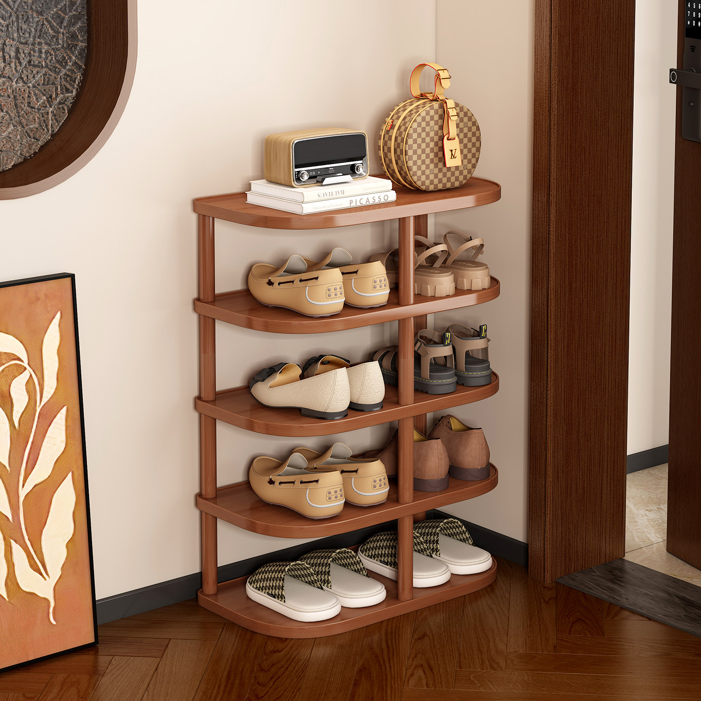 鞋架小窄门口入户简易多层出租房用宿舍小型置物架角落鞋子收纳柜,住宅家具,鞋架,淘宝优惠券,粉丝福利购,淘宝优惠卷