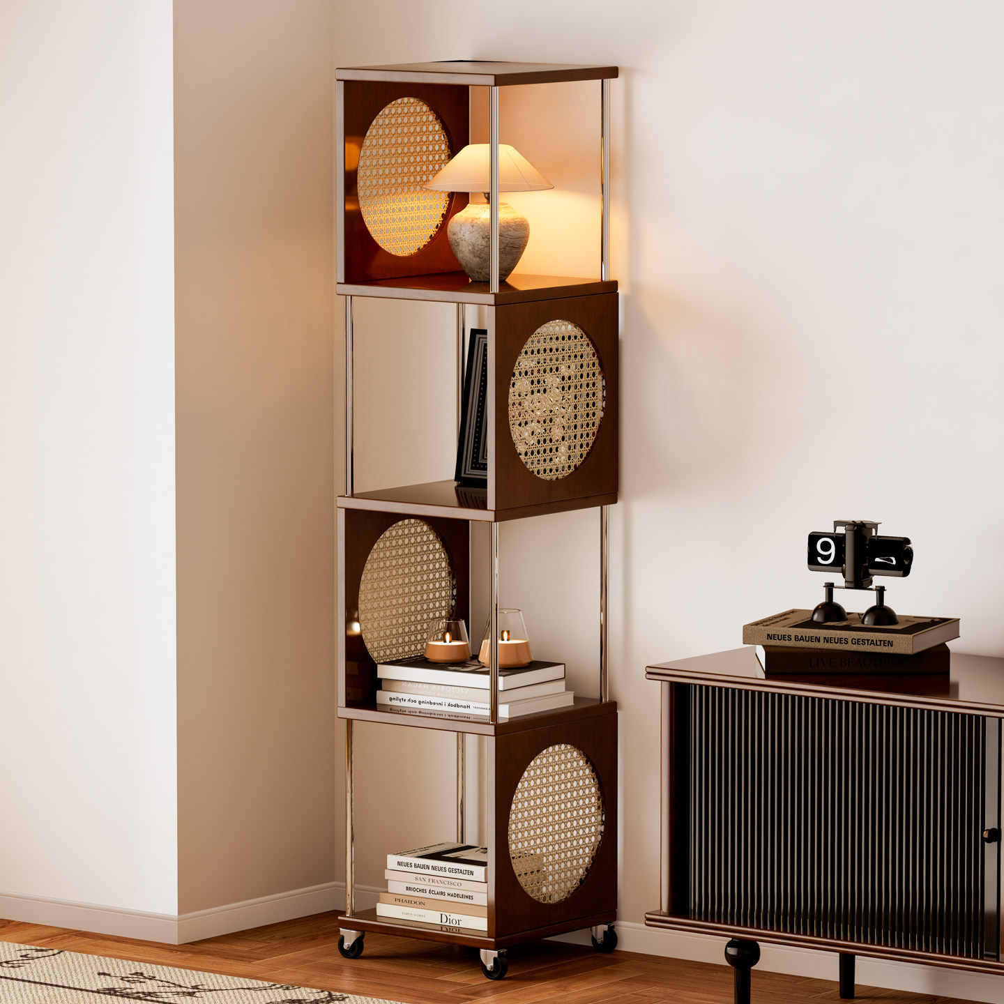 角柜中古转角置物架客厅墙角柜子三角柜卧室拐角收纳柜多功能书柜,住宅家具,角柜,淘宝优惠券,粉丝福利购,淘宝优惠卷