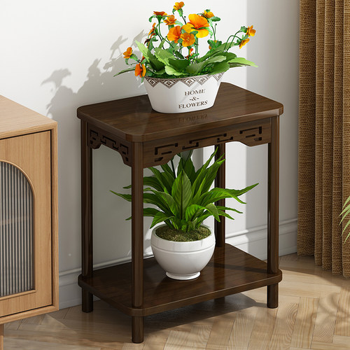 姿竹多层加宽加固简约实木花架