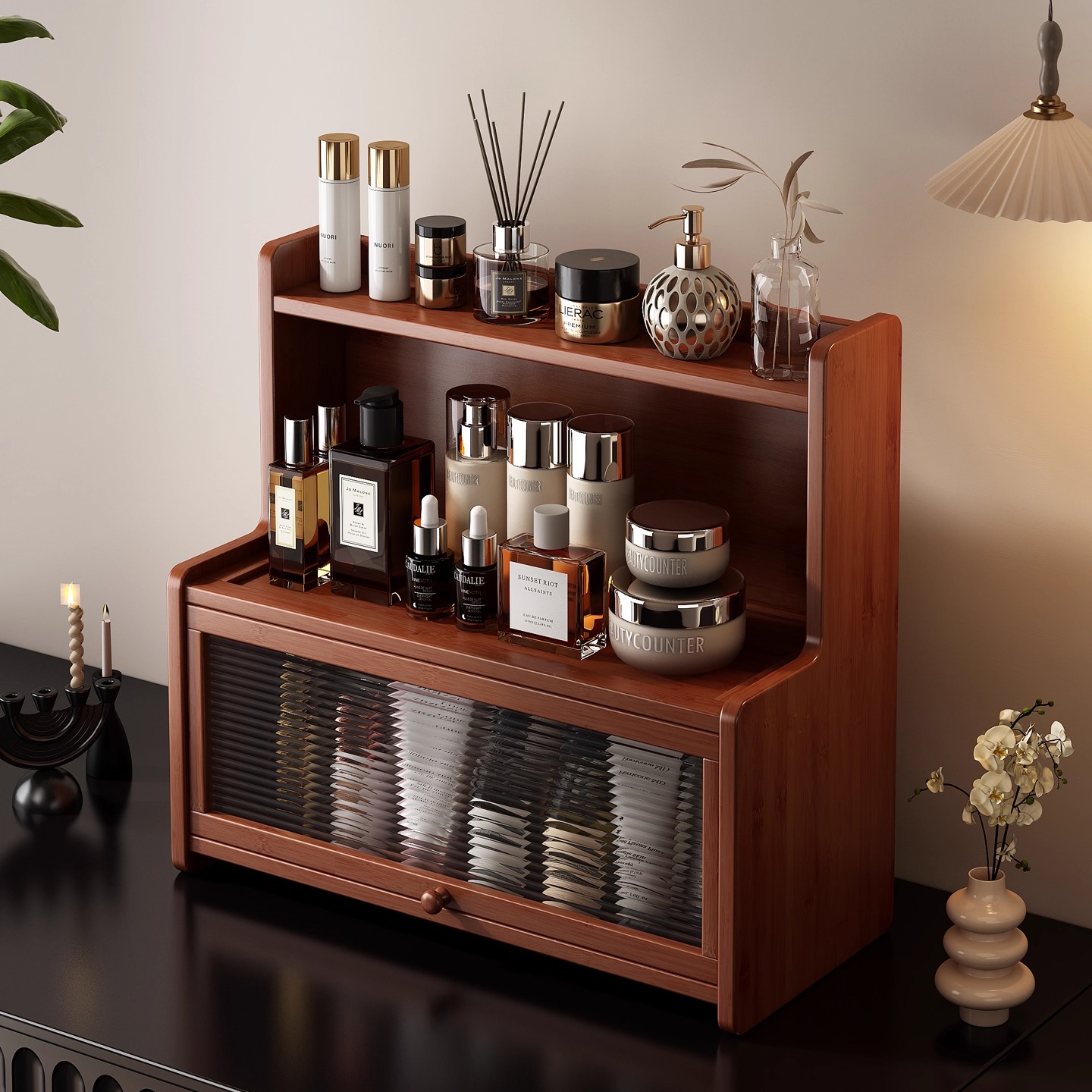 桌面化妆品收纳置物架