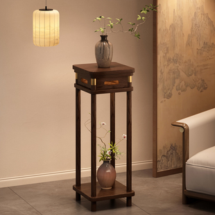 实木中式花架子客厅落地式不占空间阳台多层植物摆放架花盆置物架