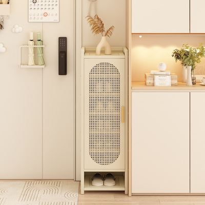 鞋架小窄门口鞋柜带门防尘