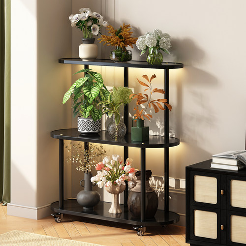 姿竹复古风落地式多层花架