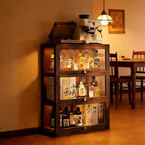 新型酒柜客厅靠墙展示柜