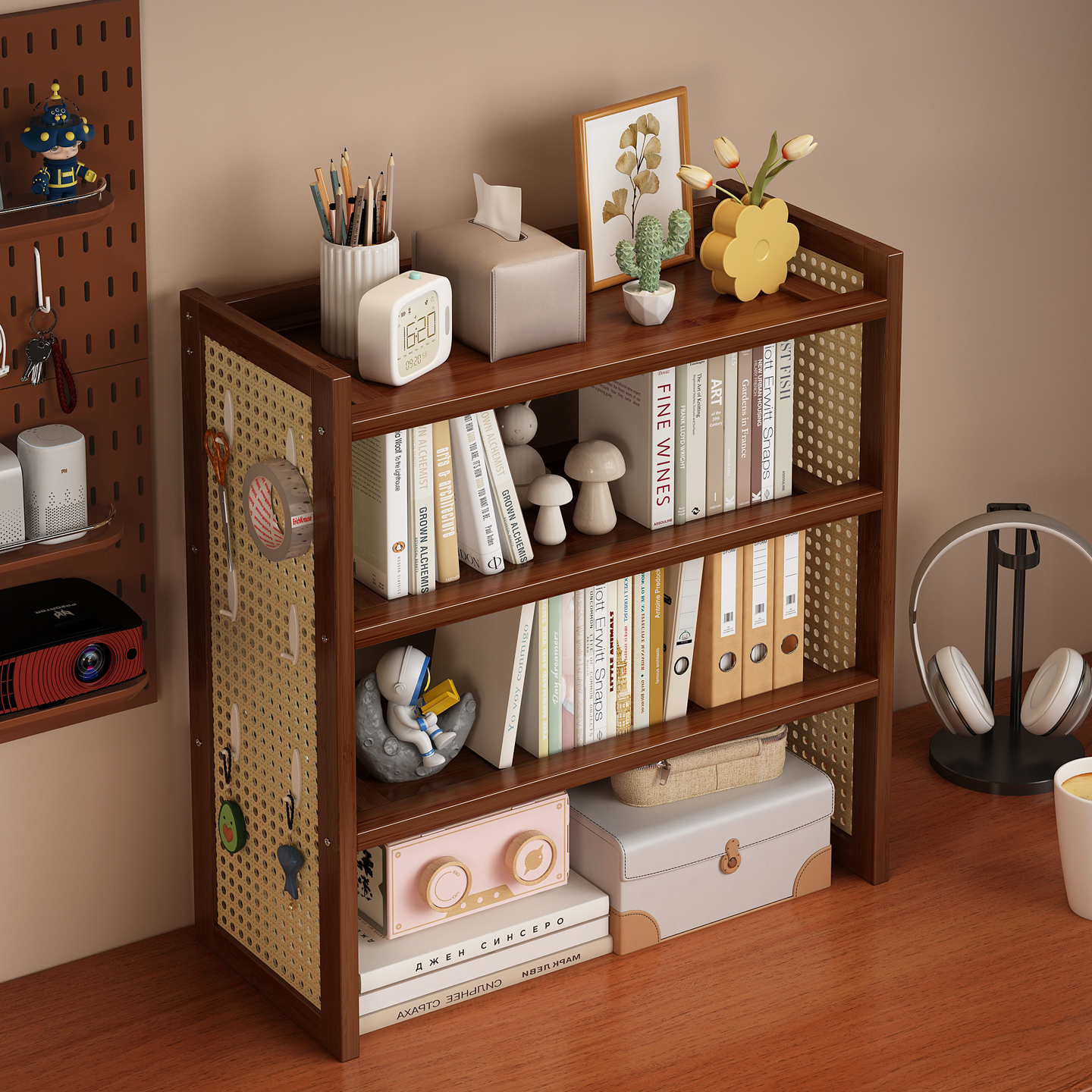 姿竹桌面置物架随心diy自由搭配