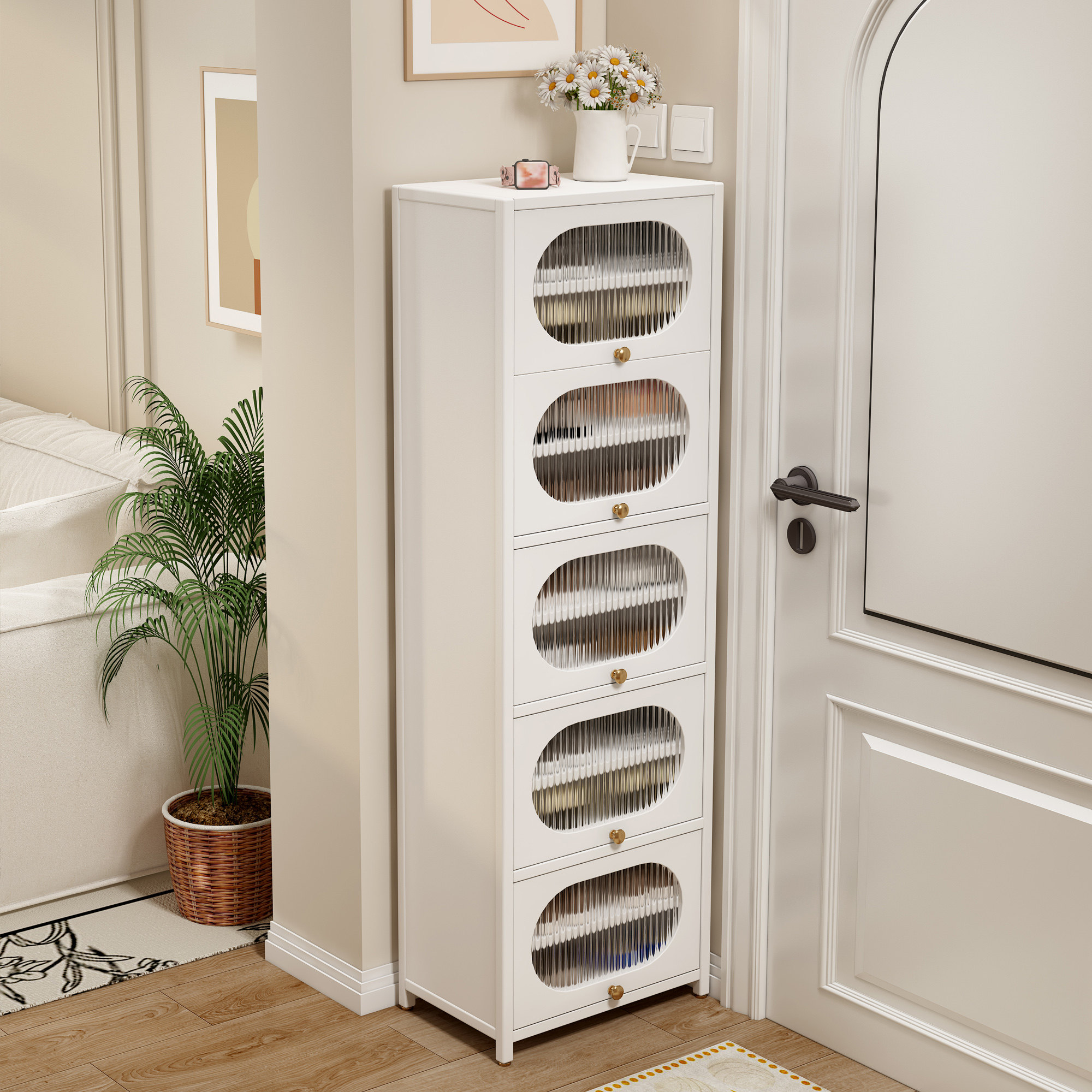 鞋架家用门口多层窄小鞋柜玄关入户防尘收纳置物架楼道简易储物柜,住宅家具,鞋架,淘宝优惠券,粉丝福利购,淘宝优惠卷