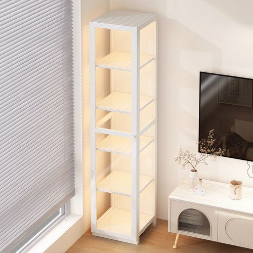 三面透明楠竹不占空间展示柜