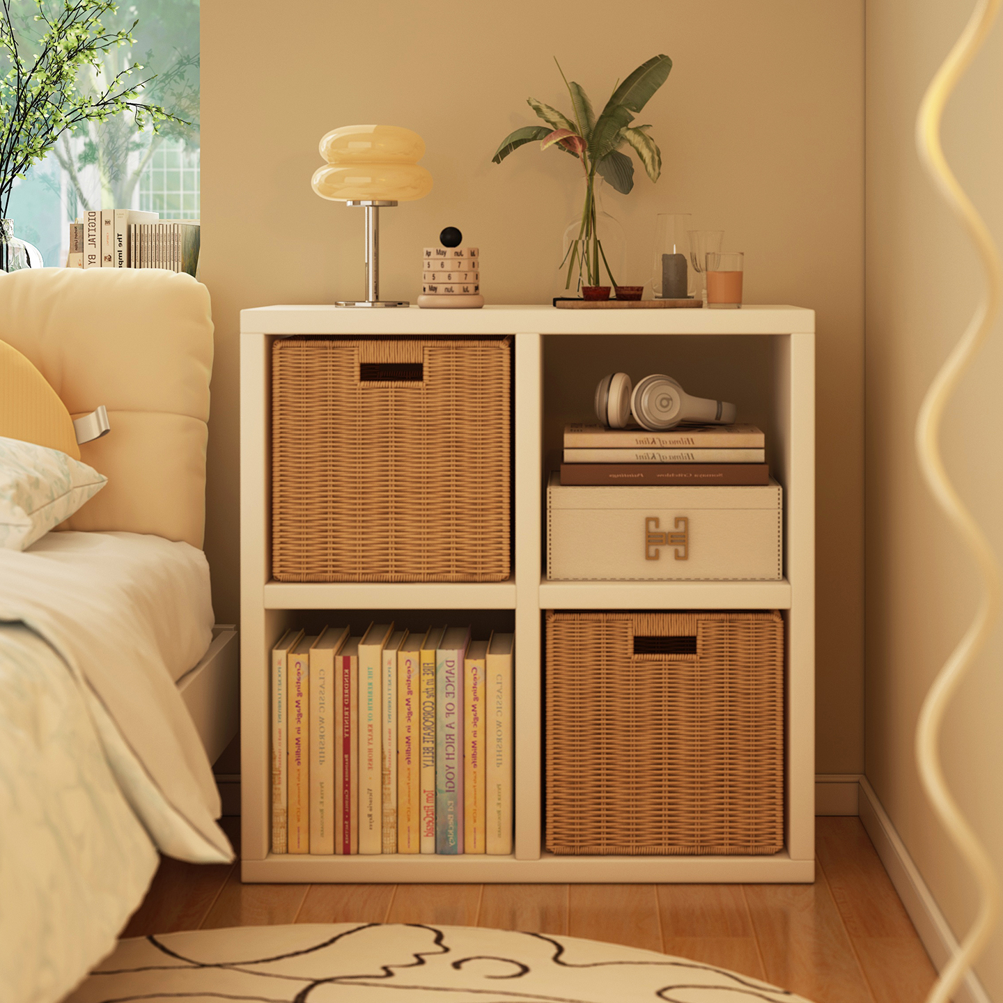 【铁艺】带框格子柜书架收纳柜