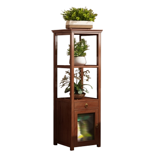 花架子客厅落地式花盆托架多层阳台架子置物架新中式摆件放置架