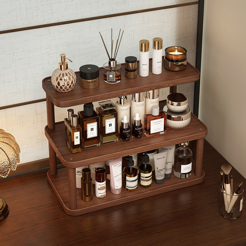 中古风梳妆台桌面置物收纳架