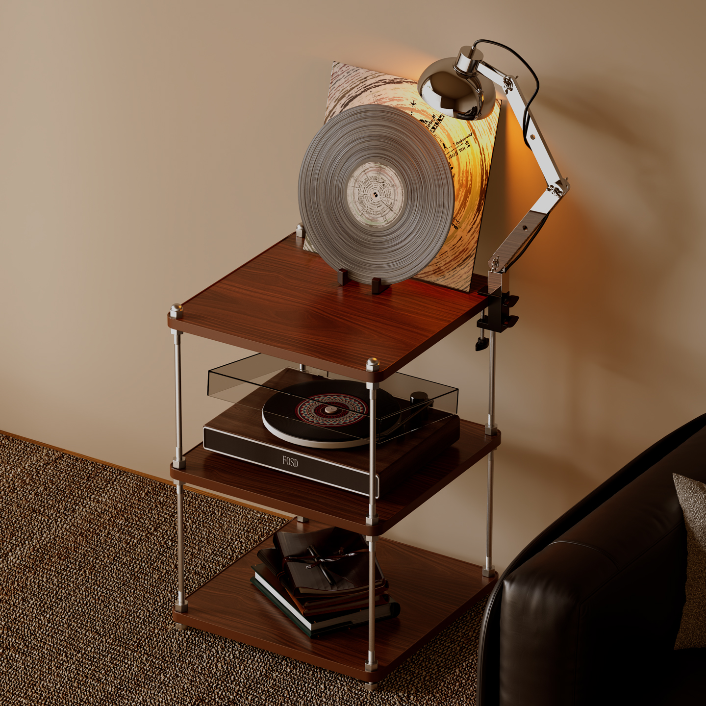 姿竹中古风置物架多层收纳架子