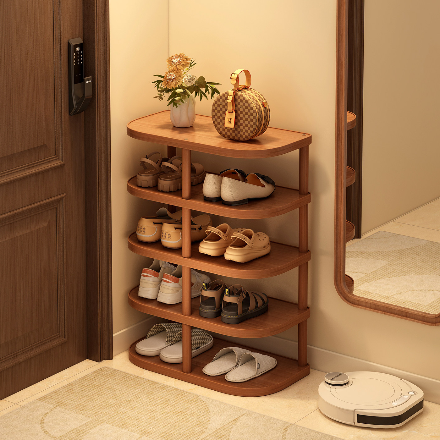 简易鞋架子家用门口多层小鞋柜入户门小窄不占地方鞋子收纳置物架,住宅家具,鞋架,淘宝优惠券,粉丝福利购,淘宝优惠卷