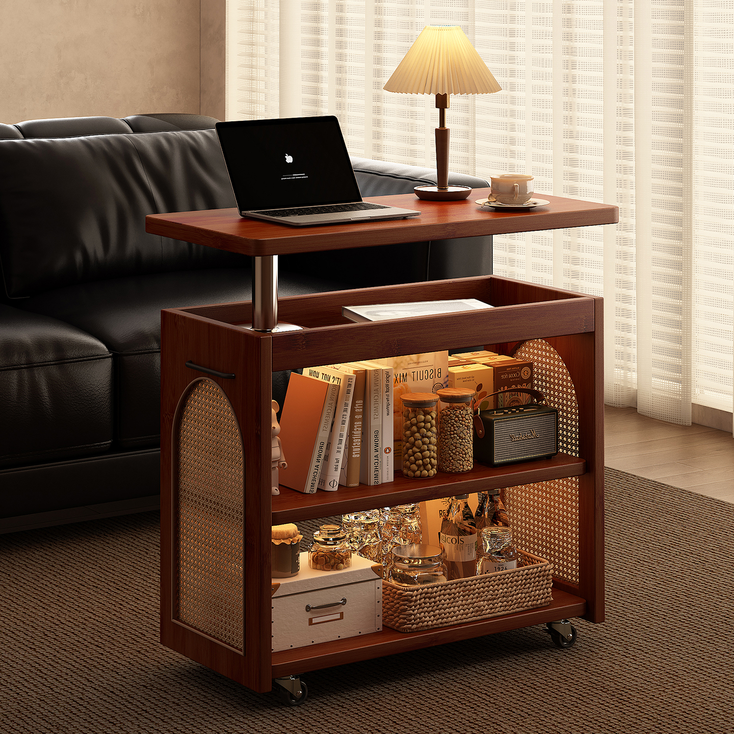 可升降移动茶几超稳不晃超强承重