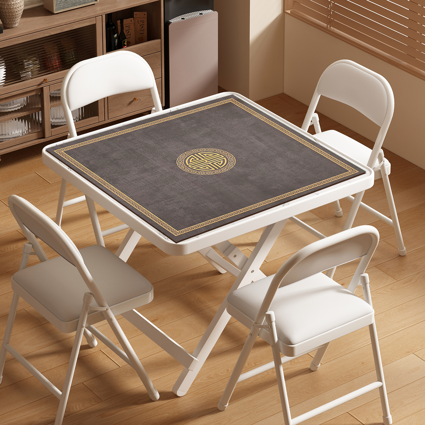 免安装可折叠麻将桌收到打开即用