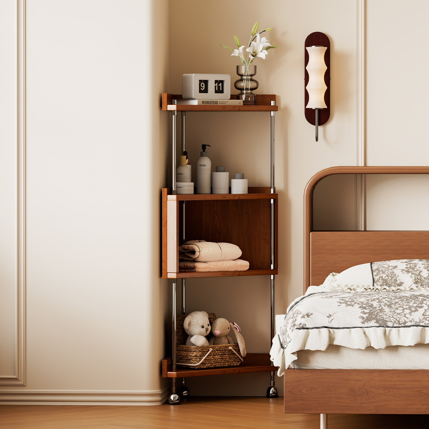 转角书架强悍承重多层收纳