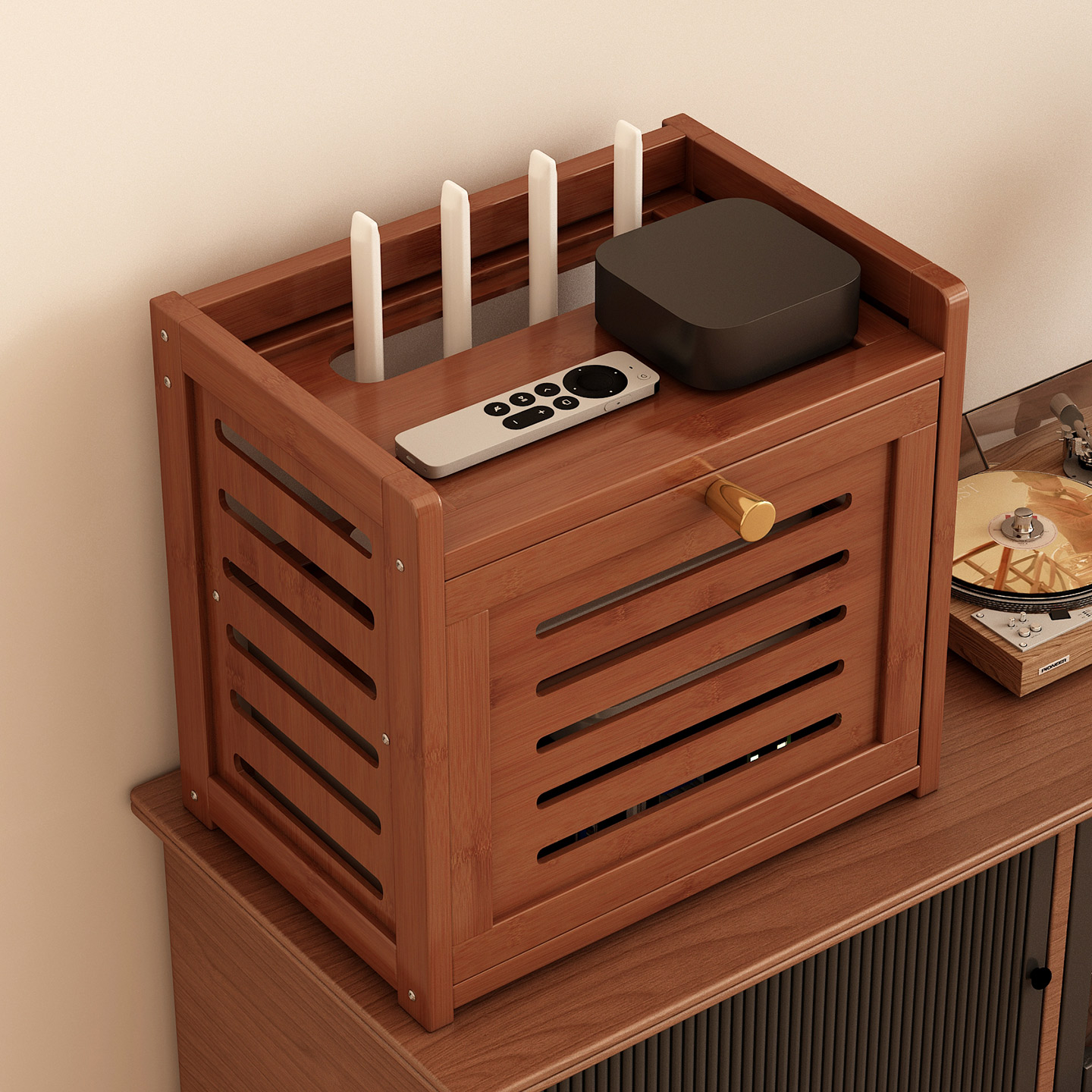 大容量路由器机顶盒置物架