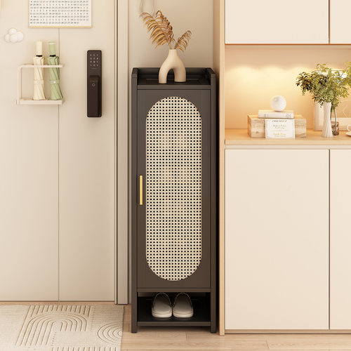 鞋架小窄门口鞋柜带门防尘