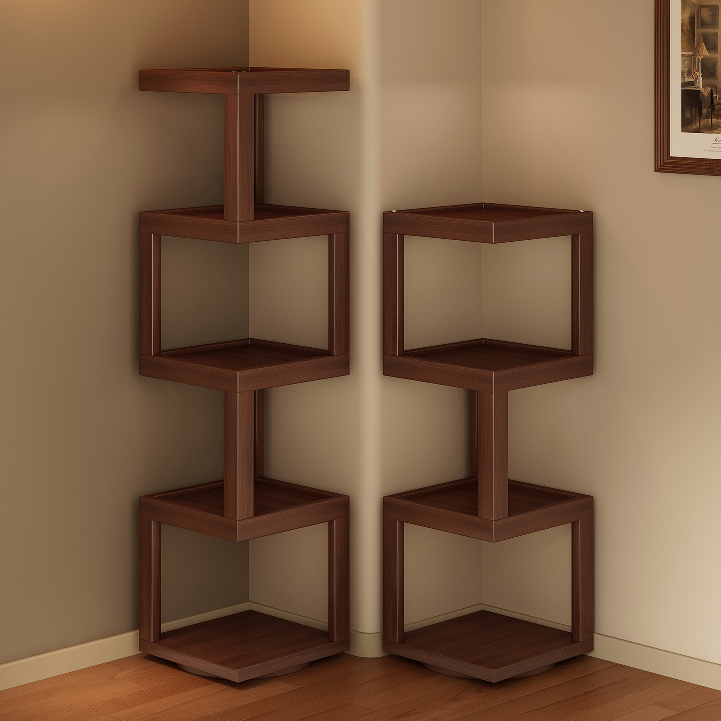 【可360°旋转】小窄转角书架