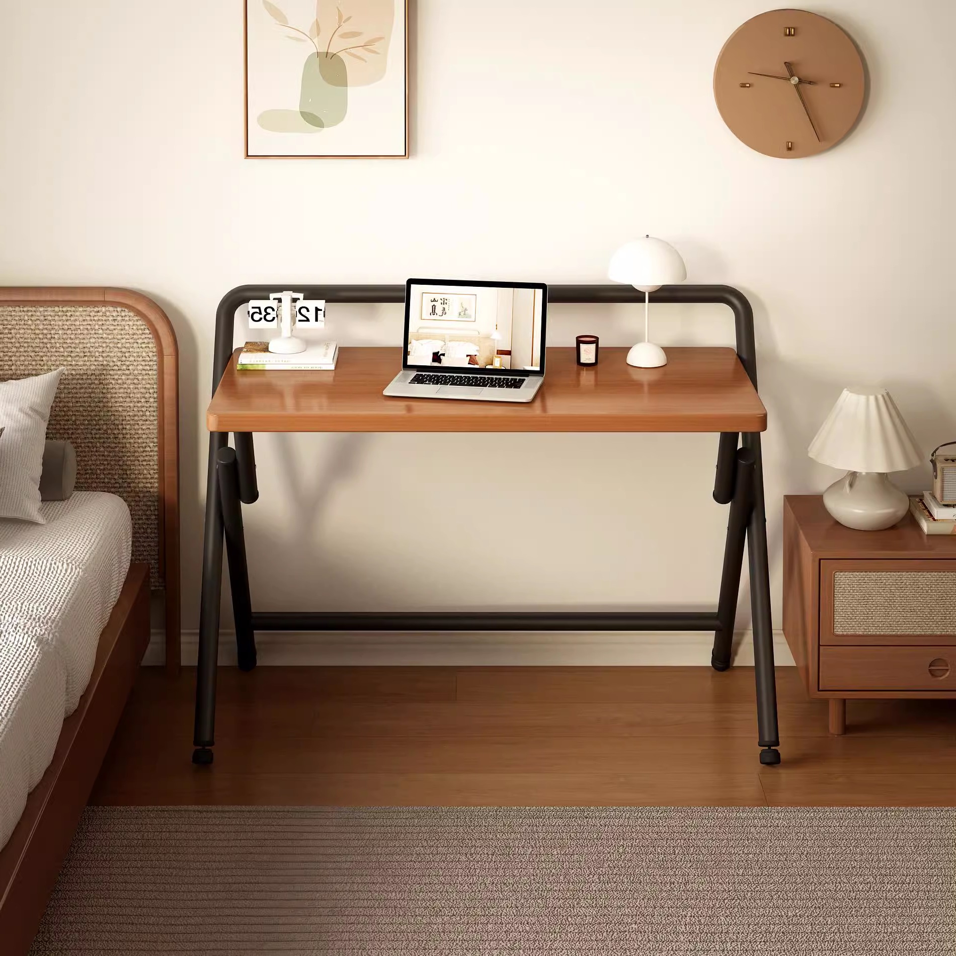 姿竹免安装折叠桌打开即用