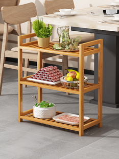 火锅店菜架子商用淄博烧烤店层架多层厨房专用菜架餐厅置物架落地