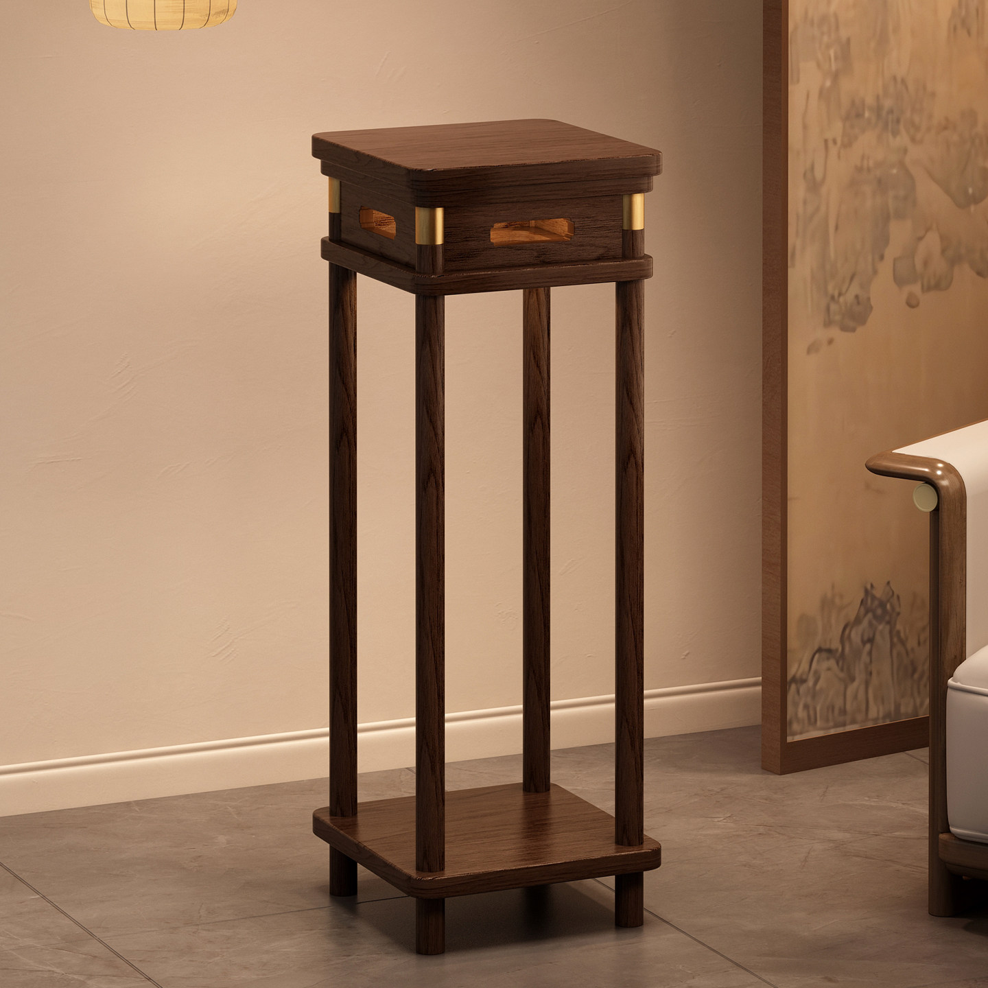 实木中式博古架置物架花架客厅落地式阳台花盆绿植摆件摆放展示架,住宅家具,多宝格/博古架,淘宝优惠券,粉丝福利购,淘宝优惠卷