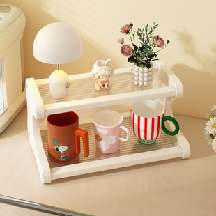 桌面杯架餐边柜杯架子置物架高级感茶杯水杯收纳放置架咖啡角布置