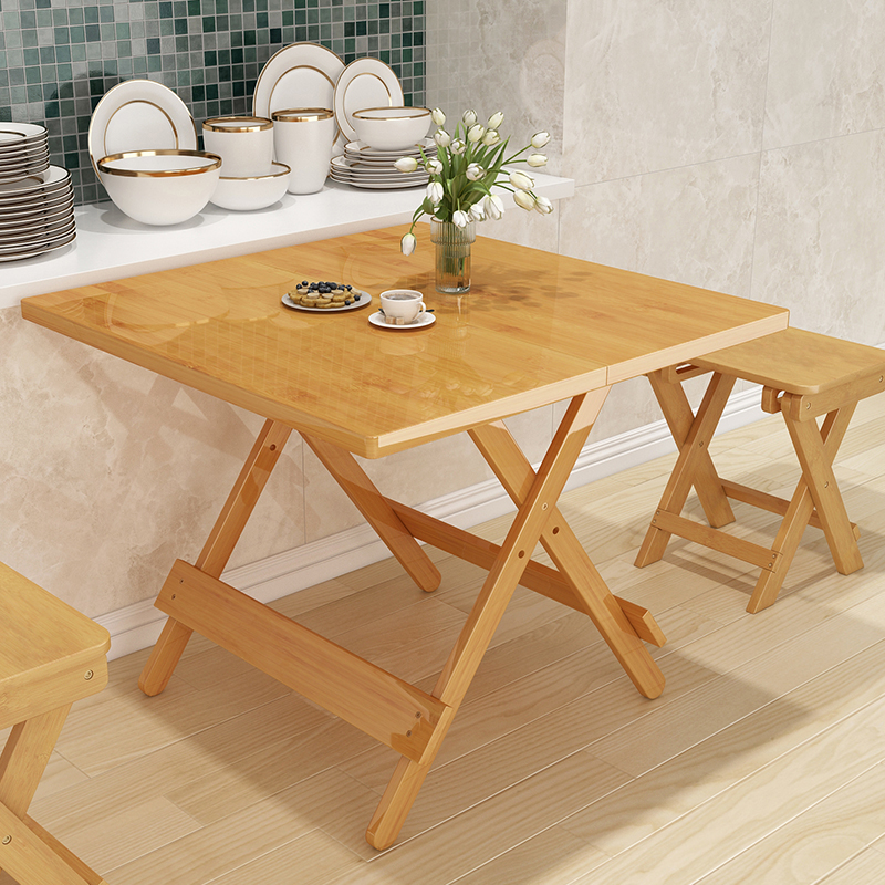 姿竹可折叠楠竹南北方不开裂餐桌