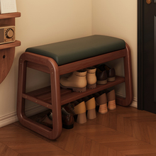 实木换鞋凳门口家用入户进门可坐可收纳鞋柜窄小穿鞋凳储物长条凳