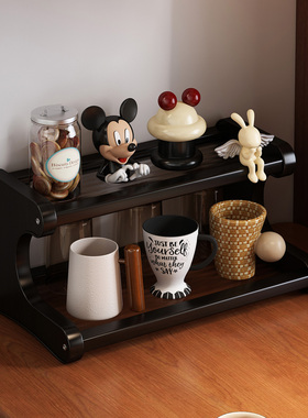 桌面杯架子置物架餐桌上水杯咖啡杯小型杯架台面工位小尺寸收纳架