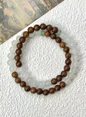 【寂笙】新中式木珠拼接手链女简约复古禅意手串小众古风闺蜜手链