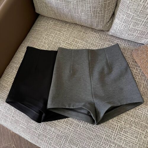 黑色小短裤女团高腰打底外穿2026夏季新款a字紧身休闲显瘦热裤子